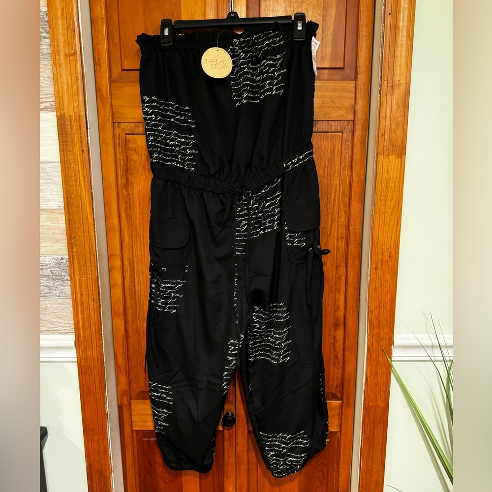 Strapless Capri Jumpsuit